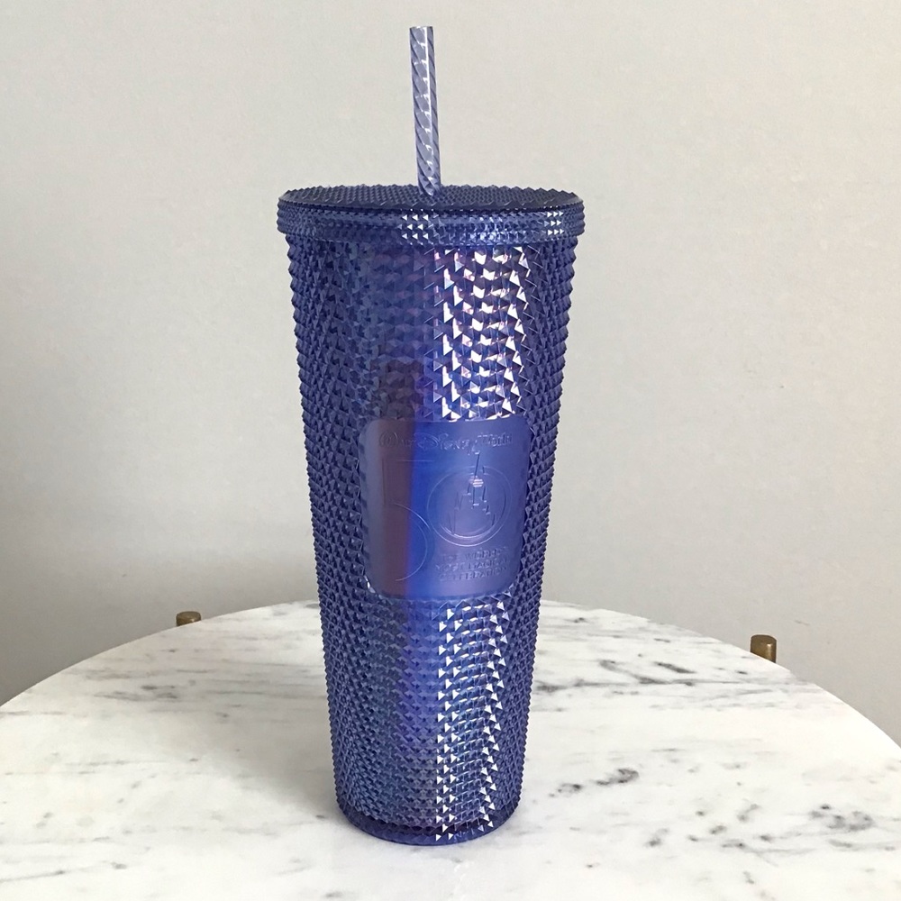 Walt Disney World 50th Anniversary Starbucks Studded Tumbler Limited Edition